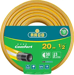 Шланг поливочный COMFORT Raco Ø 1/2' x 20 м, 30 атм., 3-x слойный, армированный, 40303-1/2-20_z01