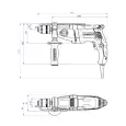Дрель METABO 850 Вт ударная кейс SBE 850-2