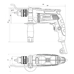 Дрель METABO 650Вт ударная SBE 650-2