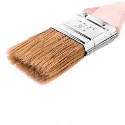 Кисть плоская Matrix Евро 1,5", натуральная щетина, деревянная ручка 83052