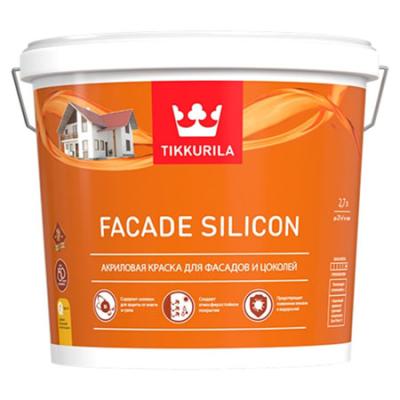 Краска акриловая TIKKIVALA/TIKKURILA FACADE SILICON для фасадов, глубокоматовая база A 2,7л 20580