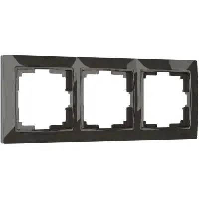 Рамка на 3 поста Werkel серо-коричневый, basic  WL03-Frame-03