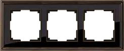 Рамка на 3 поста бронзачерный WERKEL WL17-Frame-03