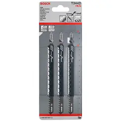 Пилки для лобзика по дереву T344D HCS 5шт/уп BOSCH