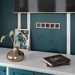 Рамка на 5 постов бронзабелый WERKEL WL17-Frame-05