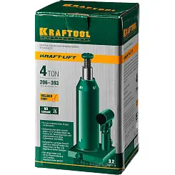 Домкрат гидравлический бутылочный KRAFTOOL Kraft-Lift 4т 194x372мм