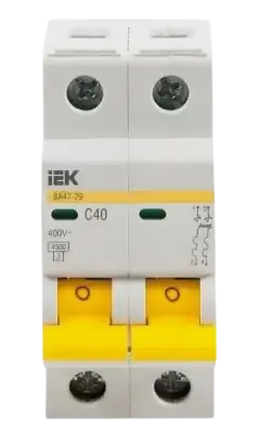 Автоматический выключатель IEK ВА47-29 2P С40 MVA20-2-040-C
