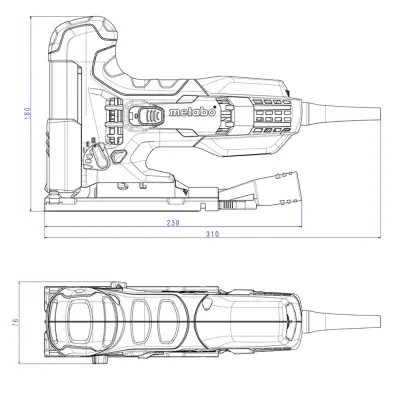Лобзик METABO 710Вт кейс STE 100 Quick