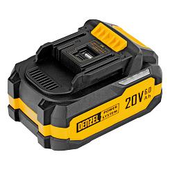 Батарея аккумуляторная Denzel BH-20-6.0 Li-Ion USB 20 В 6,0 Ач 28446