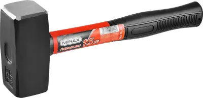 Кувалда тупоносая 1500г MIRAX с фибергласовой ручкой 2011-15_z02