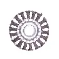 Щетка дисковая 100мм 22.2мм плетеная стальная MATRIX