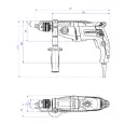 Дрель METABO 780Вт ударная кейс SBE 780-2-1