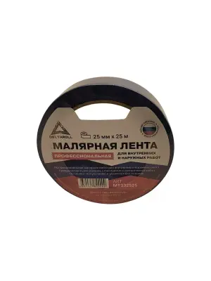 Лента малярная DeltaRoll Синяя профессиональная для внутренних и наружных работ 25ммХ25м MT332525