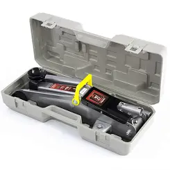 Домкрат гидравлический Matrix подкатной 2 т h подъема 135–385 мм, в пласт. кейсе 51028