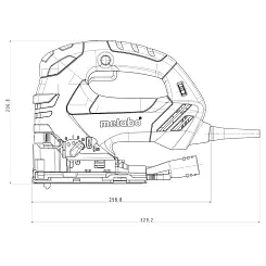 Лобзик METABO 750Вт кейс MetaLoc STEB 140 PLUS