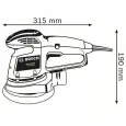 Эксцентриковая шлифмашина BOSCH 340Bт D150мм GEX 150 AC 0601372768