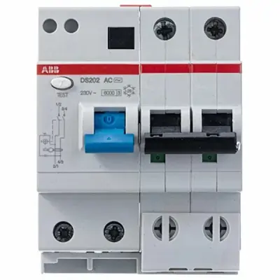 Автоматический выключатель дифф тока ABB DS202 AC C-16A 2P 0,03mA 2CSR252001R1164