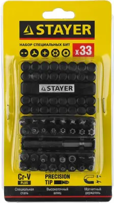 Набор бит STAYER 33шт 26084-H33