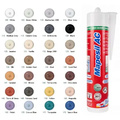Клей-герметик MAPEI MAPESIL AC силиконовый 310мл №149 Вулканический Пепел 4814942IT