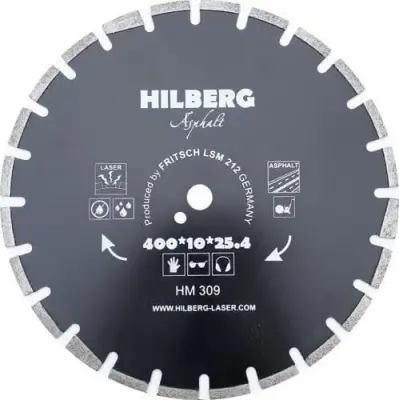 Диск алмазный HILBERG ASPHALT LASER 400мм HM309