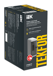 Бокс навесной IEK TEKFOR Mini КМПн-2 IP41 2 модуля белый TFM-KP73-N-02-41-K01-K01