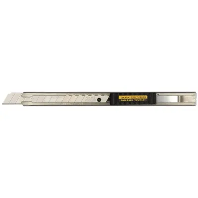 Нож OLFA 9мм с выдвижным лезвием и корпусом из нержавеющей стали OL-SVR-2