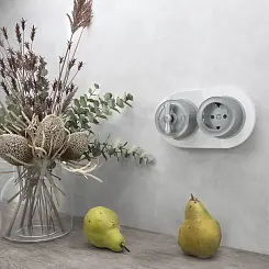 Рамка на 2 поста Белый WERKEL WL21-frame-02