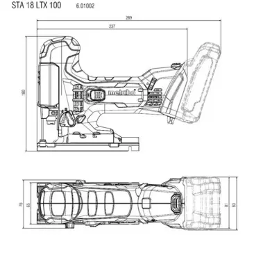 Аккумуляторный лобзик 18В Metabo STA 18 LTX 100