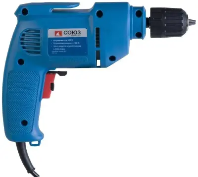 Дрель СОЮЗ сетевая 500Вт ДУС-2150