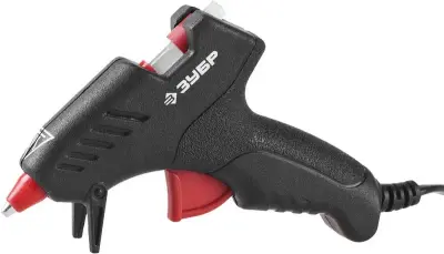 Термоклеящий пистолет 10вт 8мм/ЗУБР "МАСТЕР"