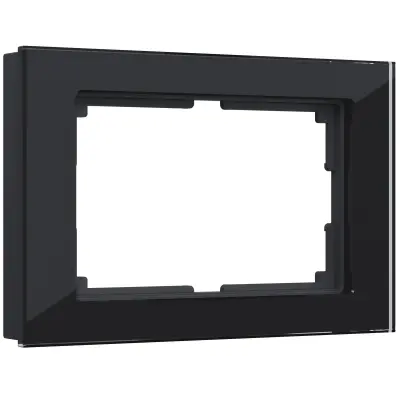 Рамка для двойной розетки черный WERKEL WL01-Frame-01-DBL