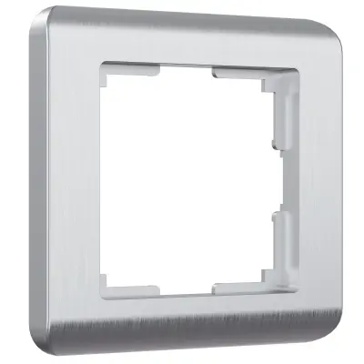Рамка на 1 пост Werkel серебряный  WL12-Frame-01