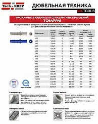 Дюбель распорный Чапай 12х120 шипы-усы синие 1шт (100шт уп) Тех-Креп