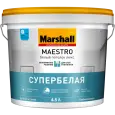 Краска MARSHALL Maestro Белый Потолок Люкс для потолка водно-дисперсионная глубокоматовая белая 2,5л