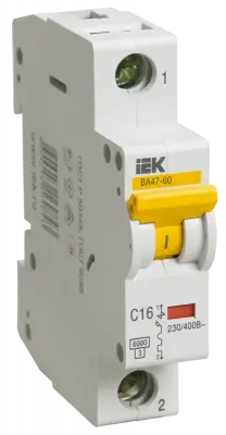 Автоматический выключатель IEK ВА47-29 1P С16 MVA20-1-016-B
