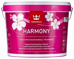 Краска для стен и потолков TIKKURILA HARMONY база A 18л глубокоматовая 80960010170