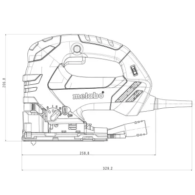 Лобзик METABO 750Вт кейс STEB 140 PLUS 