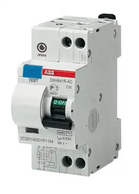 Автоматический выключатель дифф тока ABB DSH201 AC C-16A 2P 30мА 2CSR145001R1164