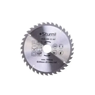Диск пильный 200х32х36Т STURM