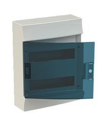 Бокс навесной ABB MISTRAL41 IP41 24 модуля прозрачная зелен дверца 1SPE007717F0521