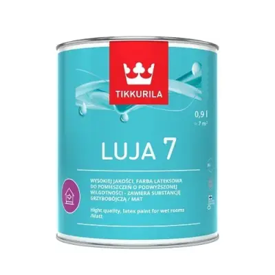 Краска для стен и потолков TIKKURILA LUJA 7 EXTRA база A 0,9л матовая 69960010110