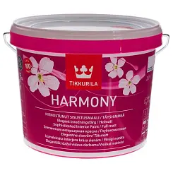 Краска акриловая TIKKURILA HARMONY для стен и потолков, глубокоматовая база С 2.7л 80960030130