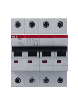Автоматический выключатель ABB S204 B-50A 4P 2CDS254001R0505