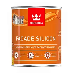 Краска для фасадов TIKKURILA FACADE SILICON база A 0,9л глубокоматовая 700011473