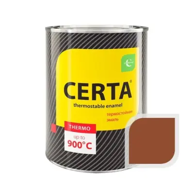 Термостойкая эмаль CERTA терракот до 600 °C 0,8 кг