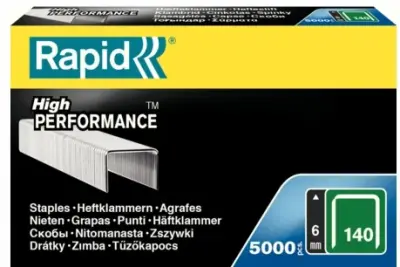 Скобы оцинкованные RAPID PROLINE 5000 шт. тип 140, 6 мм, зеленые