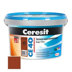 Затирка цементная Ceresit CE40 №49 кирпичный 2кг 1291057