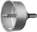 Коронка-чашка ЗУБР "ПРОФЕССИОНАЛ" c карбид-вольфрамовым нанесением, 76 мм, высота 25 мм, в сборе с д