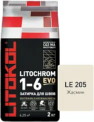 Затирка цементная Litokol Litochrom EVO 1-6 LE 205 жасмин 2кг 500190002