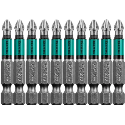 Биты набор PH2 50мм KRAFTOOL 10шт Optimum Line 26122-2-50-10